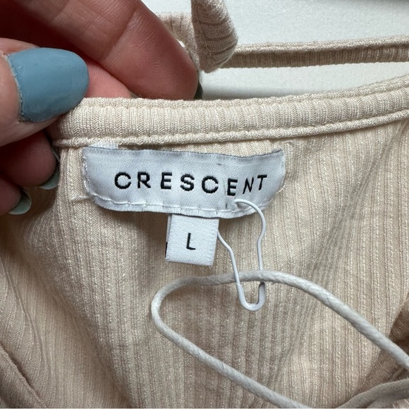 Petal and Pup CRESCENT o-ring lennon midi dress in oatmeal Size Large NWT - Picture 8 of 14